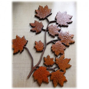 Wood Mini Sugar Maple Leaf and Twig Shape for altered art and crafts